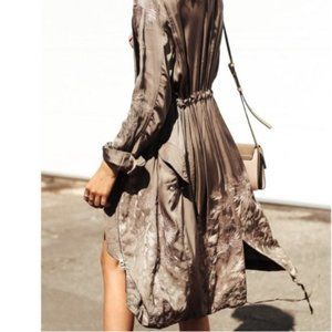 ALLSAINTS Anando Floral Embroidered Jacket Dress
